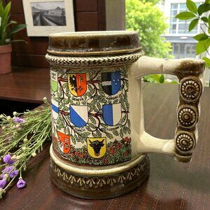 Vintage Gerzit German Stoneware Beer Stein